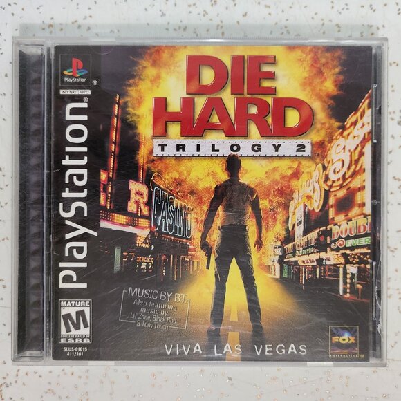 Die Hard Trilogy 2 Viva Las Vegas for PS1 CIB - Picture 1 of 3
